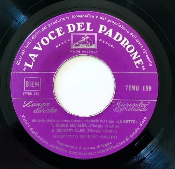 Giorgio Gaslini Quartet — La Notte