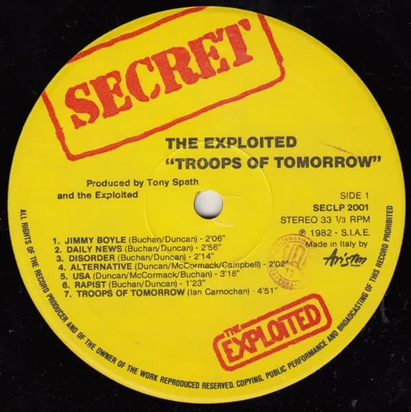 The Exploited — Troops Of Tomorrow