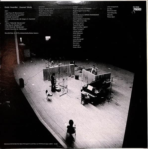 Kazunori Takeda = Kazunori Takeda — Gentle November = ジェントル・ノヴェンバー