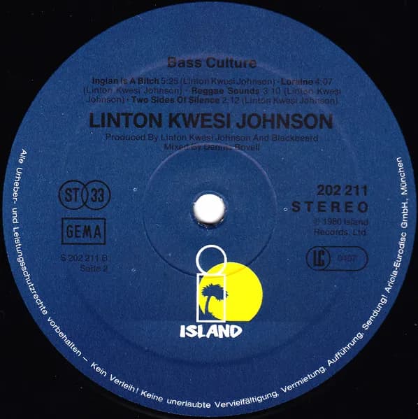 Linton Kwesi Johnson — Bass Culture