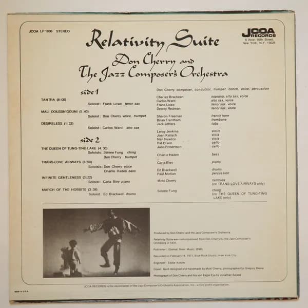 Don Cherry & The Jazz Composer's Orchestra — Relativity Suite