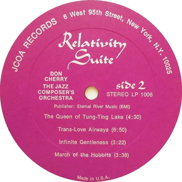Don Cherry & The Jazz Composer's Orchestra — Relativity Suite