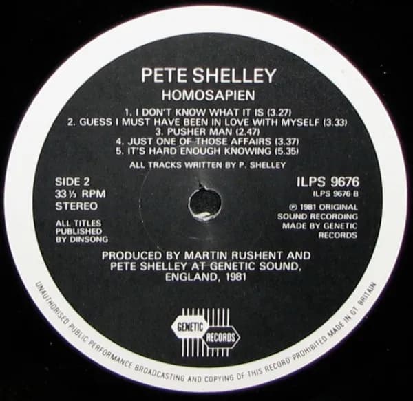 Pete Shelley — Homosapien