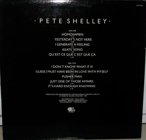 Pete Shelley — Homosapien