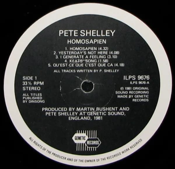 Pete Shelley — Homosapien