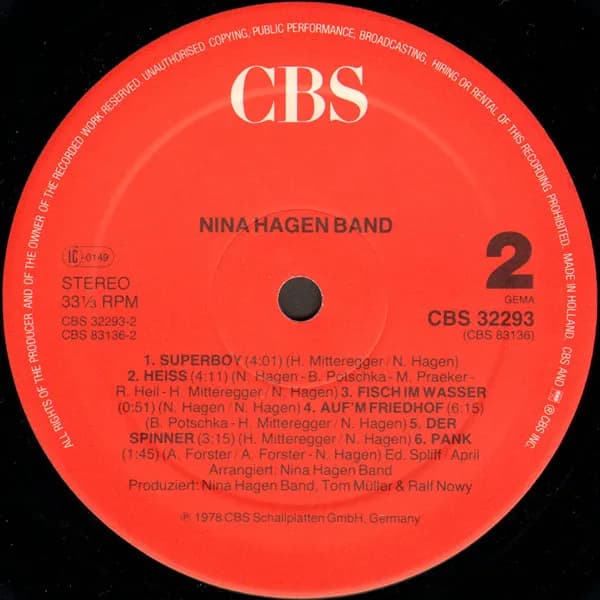 Nina Hagen Band — Nina Hagen Band