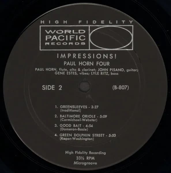 The Paul Horn Four — Impressions!