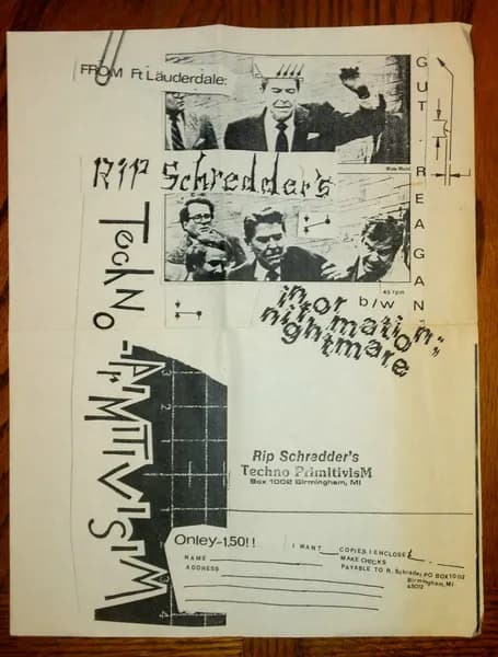 Rip Schredder's Techno Primitivism — Gut Reagan / Information Nightmare