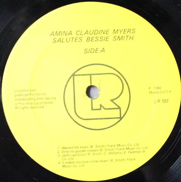 Amina Claudine Myers — Salutes Bessie Smith