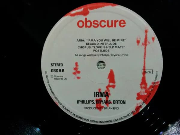 Tom Phillips (3), Gavin Bryars, Fred Orton — Irma
