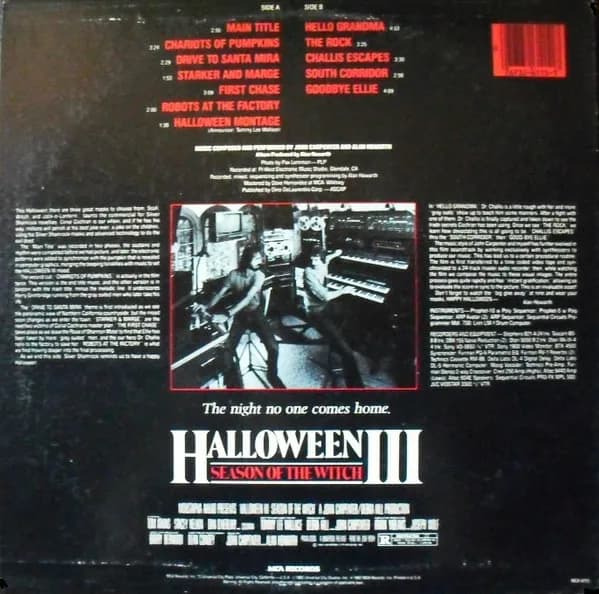 John Carpenter And Alan Howarth — Halloween III: Season Of The Witch (Music From The Original Motion Picture Soundtrack)