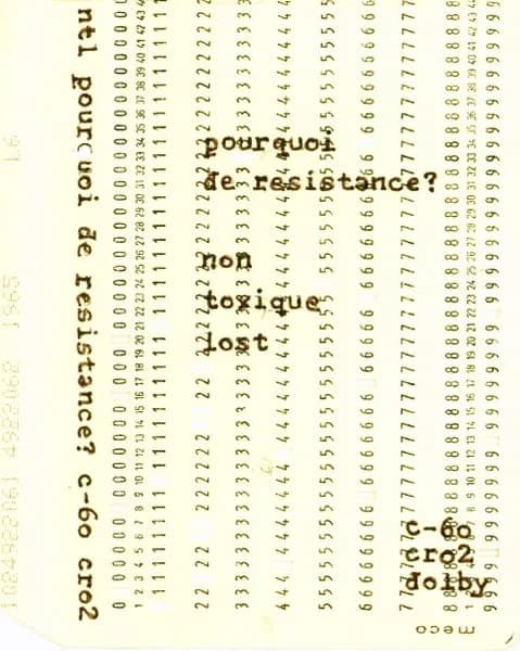 Pourquoi De Resistance?