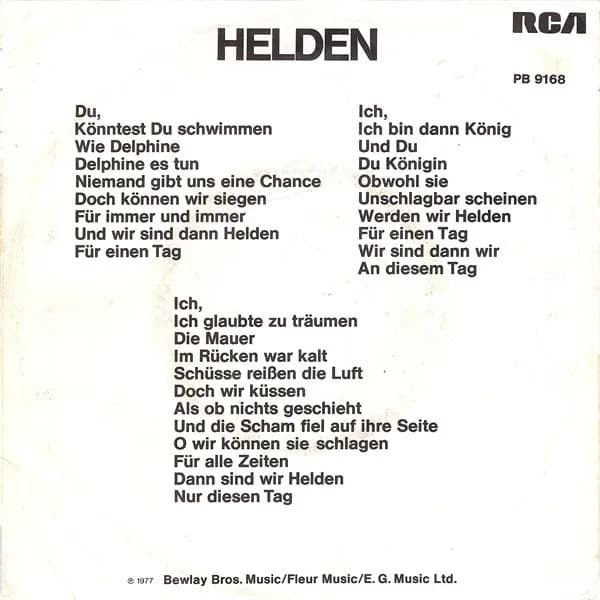 David Bowie — Helden