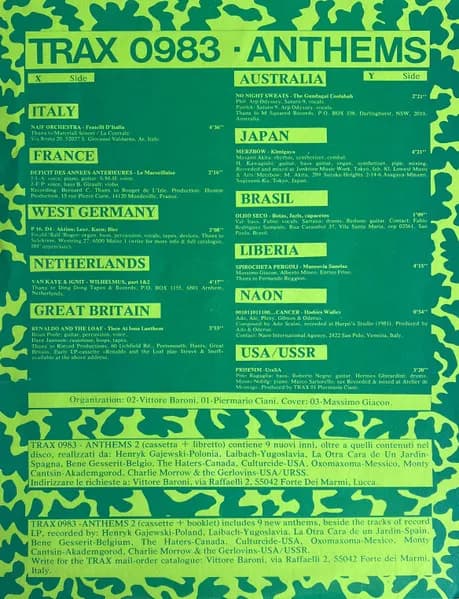 Various — Anthems