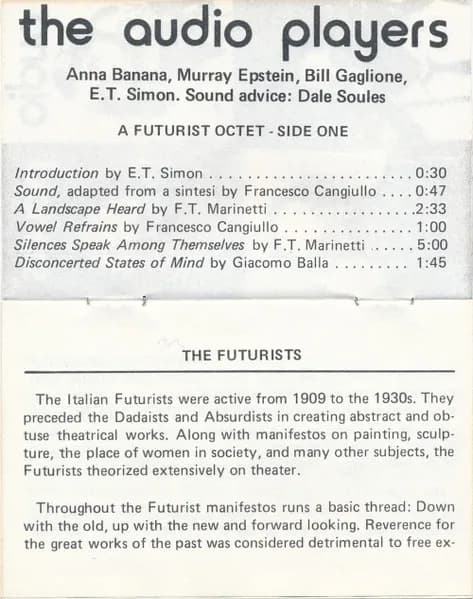 Audio Players — A Futurist Octet