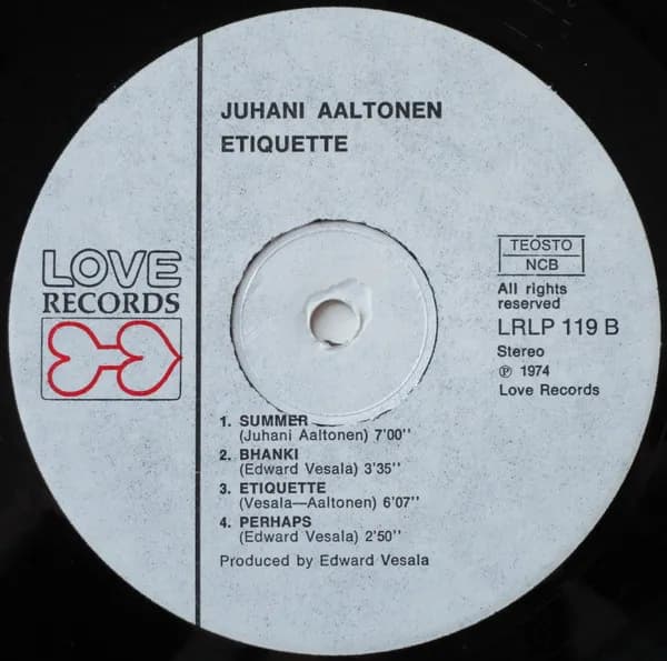 Juhani Aaltonen — Etiquette