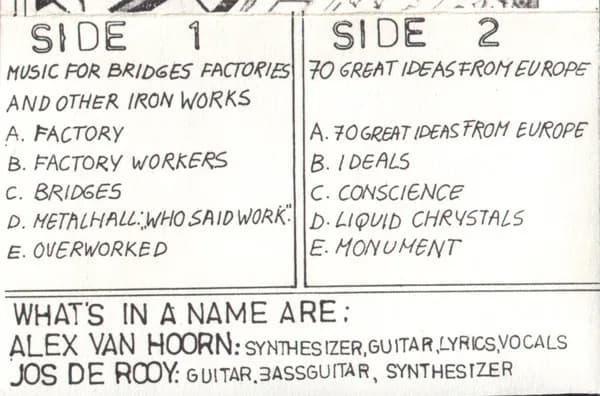 What's In A Name — Music For Bridges, Factories And Other Iron Works / 70 Great Ideas From Europe
