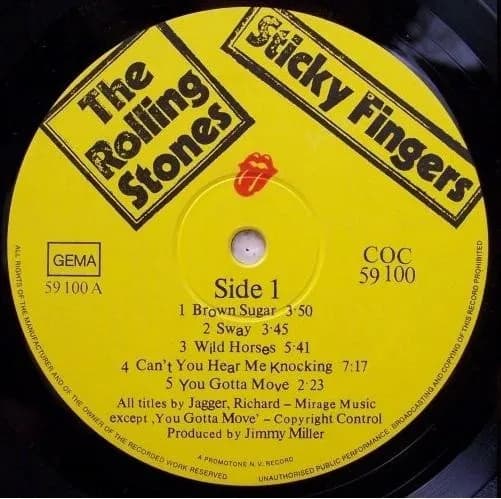 The Rolling Stones — Sticky Fingers