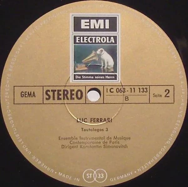 Luc Ferrari — Interrupteur / Tautologos 3