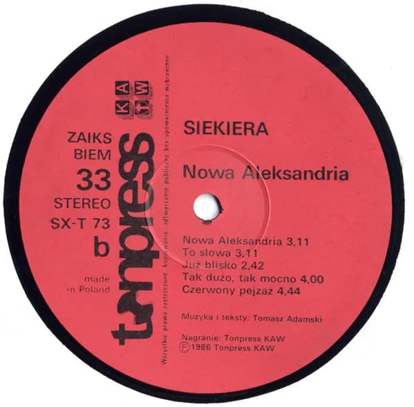 Siekiera — Nowa Aleksandria