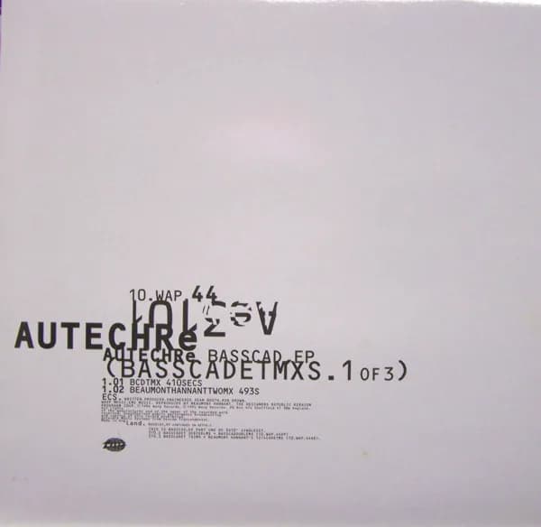 Autechre — Basscad,EP (Basscadetmxs.123)