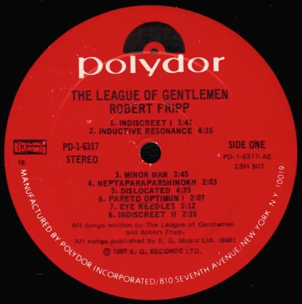 Robert Fripp / The League Of Gentlemen (2) — The League Of Gentlemen