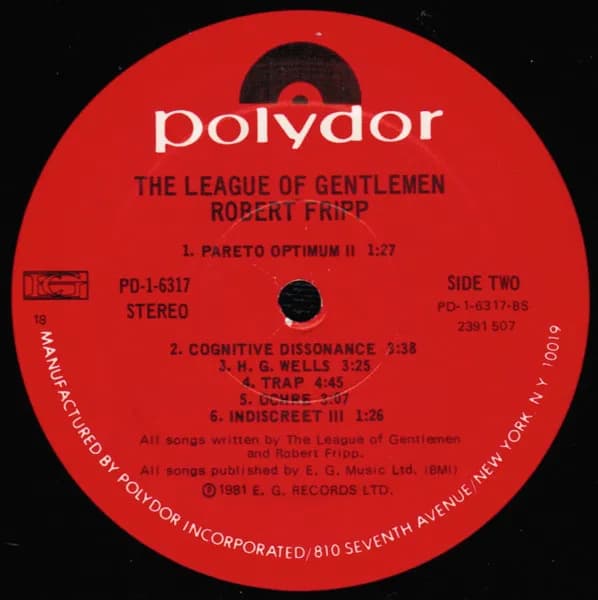 Robert Fripp / The League Of Gentlemen (2) — The League Of Gentlemen