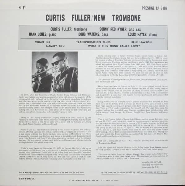 Curtis Fuller — New Trombone