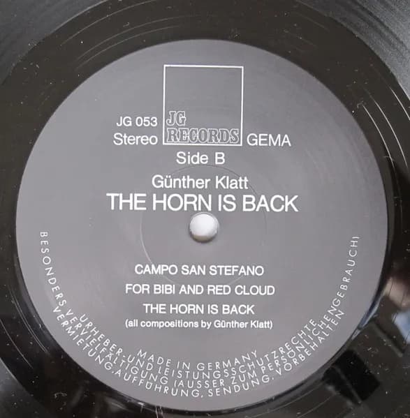 Günther Klatt — The Horn Is Back