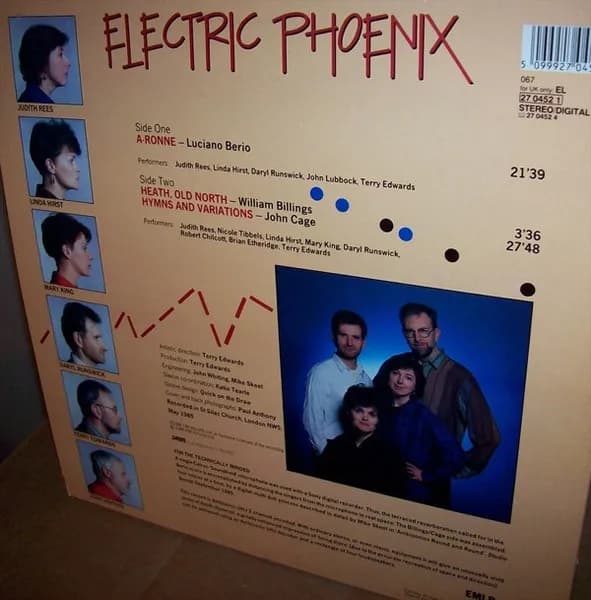 Electric Phoenix - John Cage / Luciano Berio — A-Ronne / Heath, Old North / Hymns And Variations