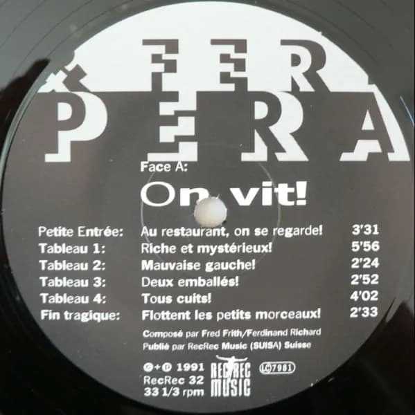 Fred Frith & Ferdinand Richard — Dropera