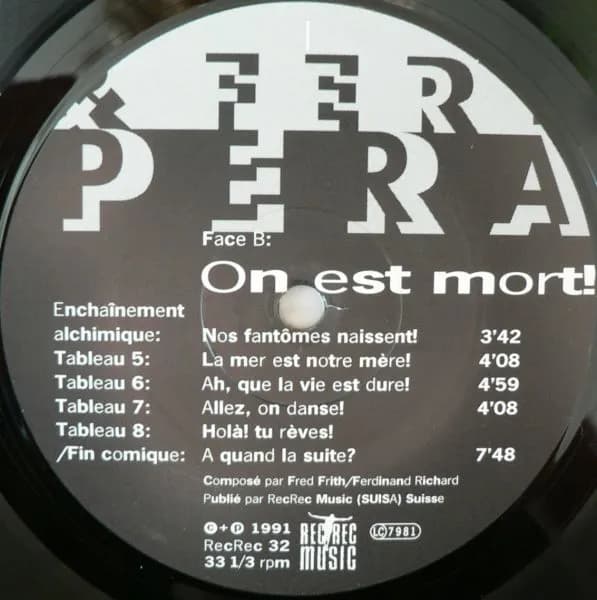 Fred Frith & Ferdinand Richard — Dropera