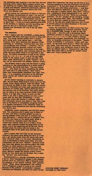 Tony Scott (2) And The Indonesian Allstars — Djanger Bali