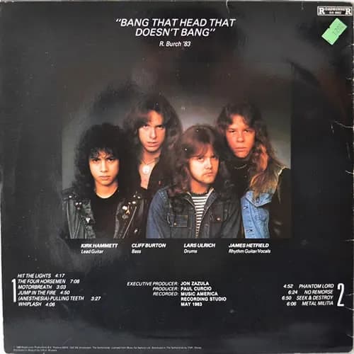 Metallica — Kill 'Em All