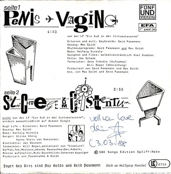 Foyer Des Arts — Penis - Vagina