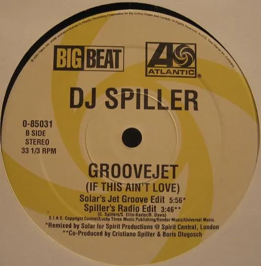 Spiller — Groovejet (If This Ain't Love)
