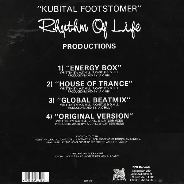 Rhythm Of Life Productions — Kubital Footstorm EP