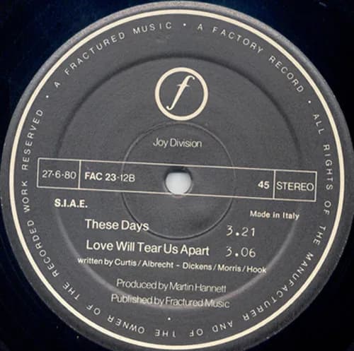 Joy Division — Love Will Tear Us Apart