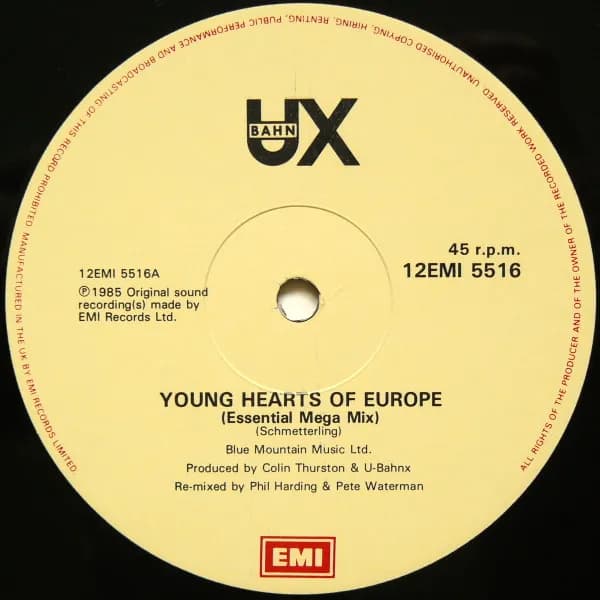 U-BahnX — Young Hearts Of Europe
