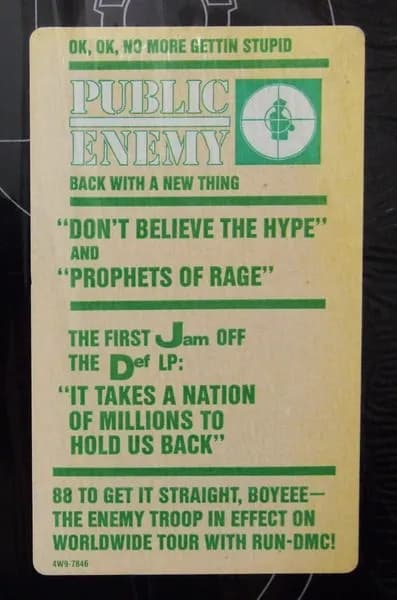 Public Enemy — Don't Believe The Hype