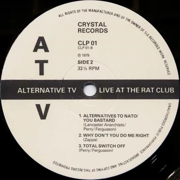 Alternative TV — Live At The Rat Club '77