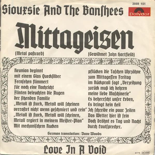 Siouxsie & The Banshees — Mittageisen
