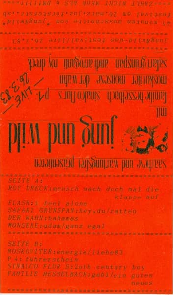 Various — Jung&Wild - Das Festival/Live 26.3.83