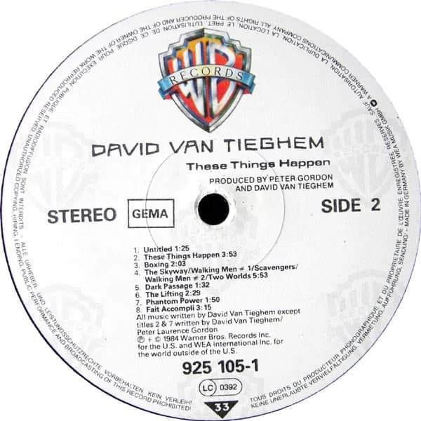 David Van Tieghem — These Things Happen