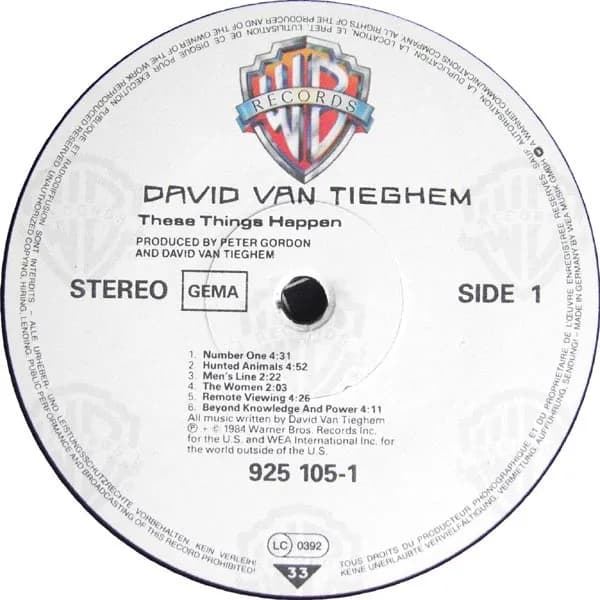 David Van Tieghem — These Things Happen