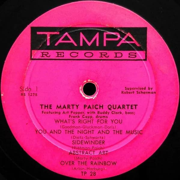 The Marty Paich Quartet Featuring Art Pepper — Marty Paich Quartet