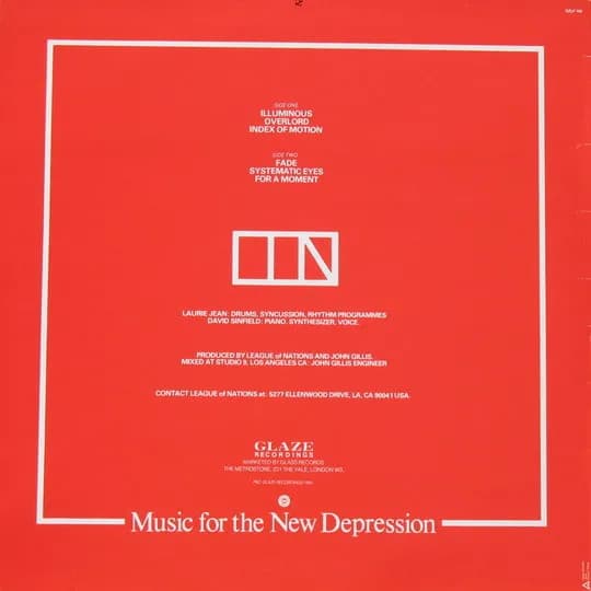League Of Nations (3) — Music For The New Depression