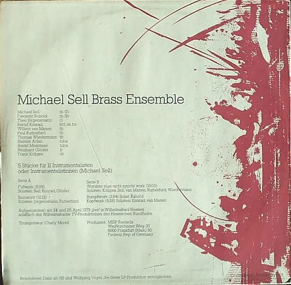 Michael Sell Brass Ensemble — 5 Stücke Für 11 Instrumentalisten Oder Instrumentalistinnen