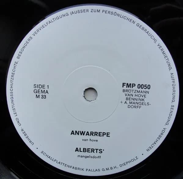 Brötzmann / Van Hove / Bennink Plus Albert Mangelsdorff — The End