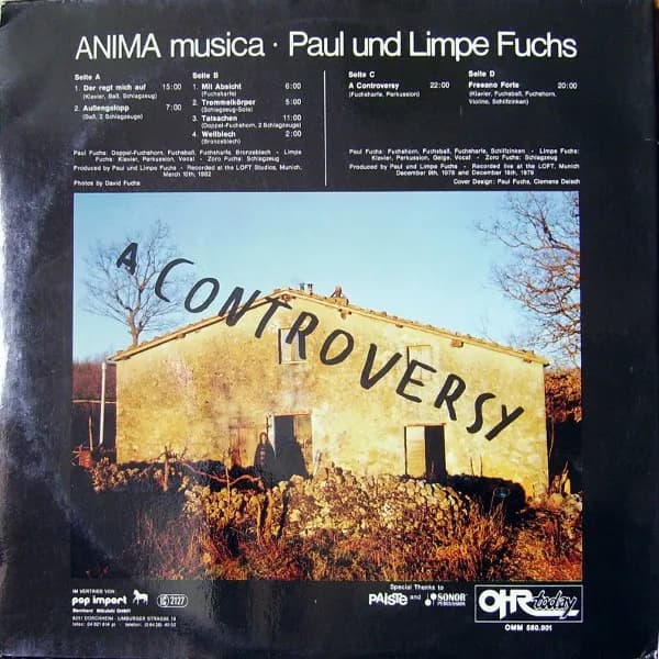 Anima — Der Regt Mich Auf / A Controversy
